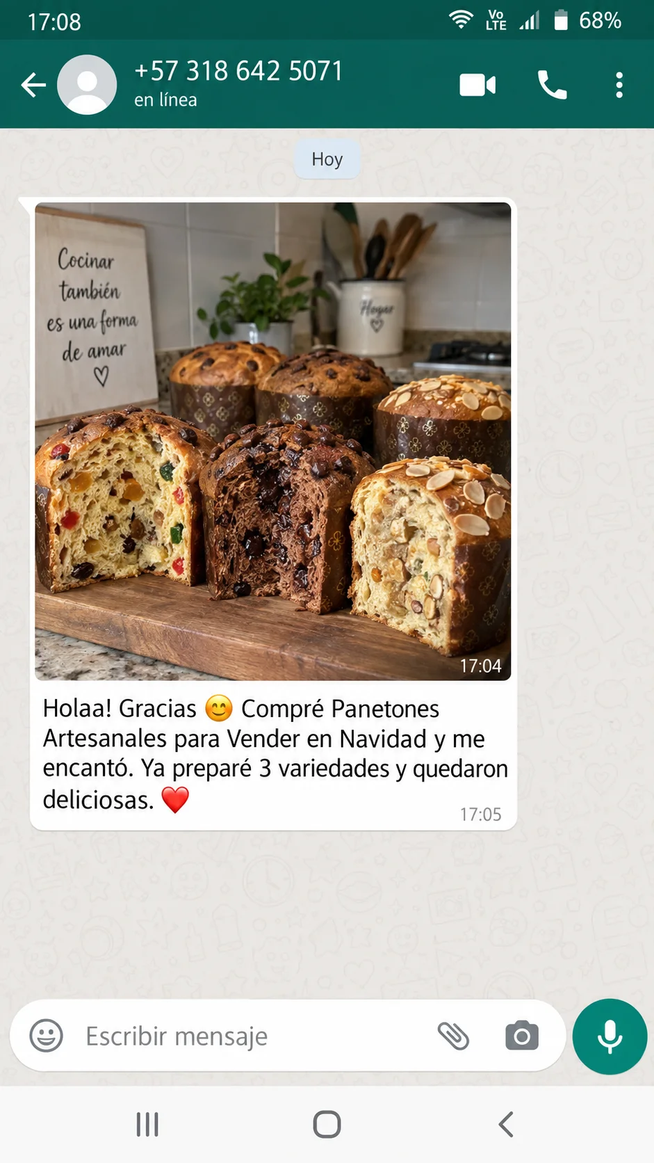 Testimonio de una lectora de Panetones Artesanales 4