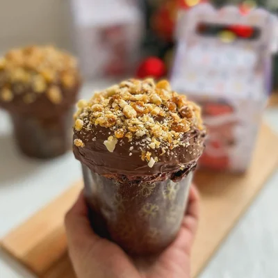 Mini panetón artesanal de chocolate y frutos secos