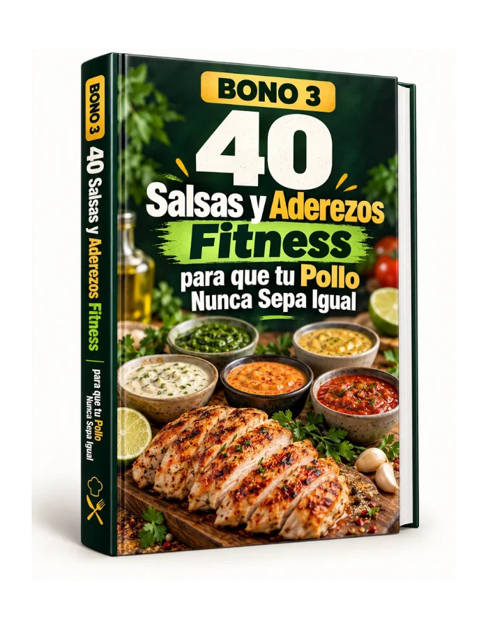 Bono #3: 40 salsas y aderezos fitness para que tu pollo nunca sepa igual