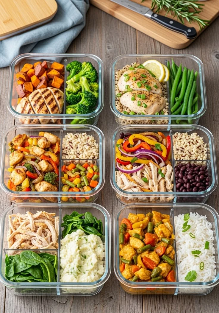 Almuerzos preparados para la semana